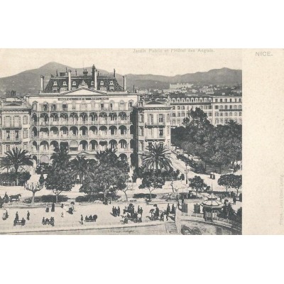 Nice - Jardin Public et Hôtel des Anglais vers 1900